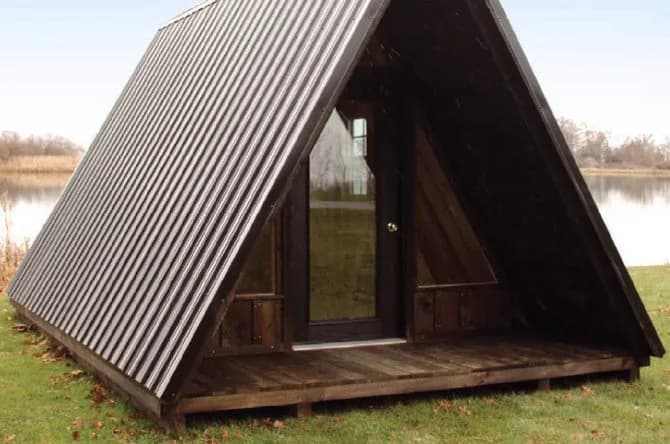 12′ × 16′ A-Frame with Porch Package