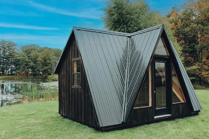 12′ × 16′ Reverse Dormer A-Frame